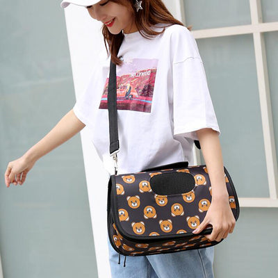 Cartoon diagonale Haustiertasche