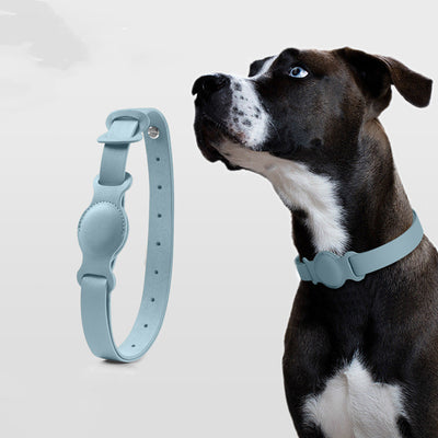 SafeTrack Lederhalsband – mit AirTag-Fach