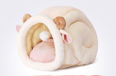 Weiches Katzenbett-Matte, Schlafsack, Katzenhaus, Weidenhundebett