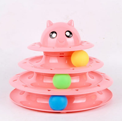 Katzenspielzeug Katzen-Drehtellerball