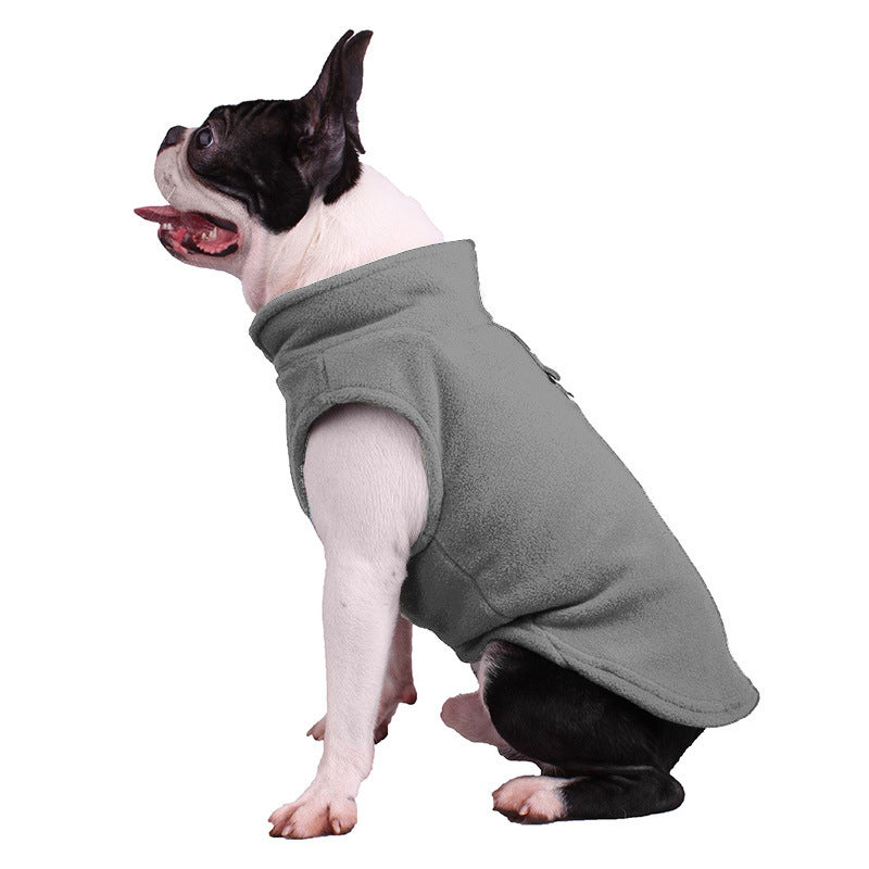 Farb-Fleece-Einteiler für Hunde