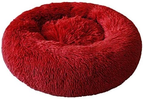 Aldenhoven Goods Plüsch-Hundebett, 40–120 cm, Rundes Katzenbett, Hundekissen.