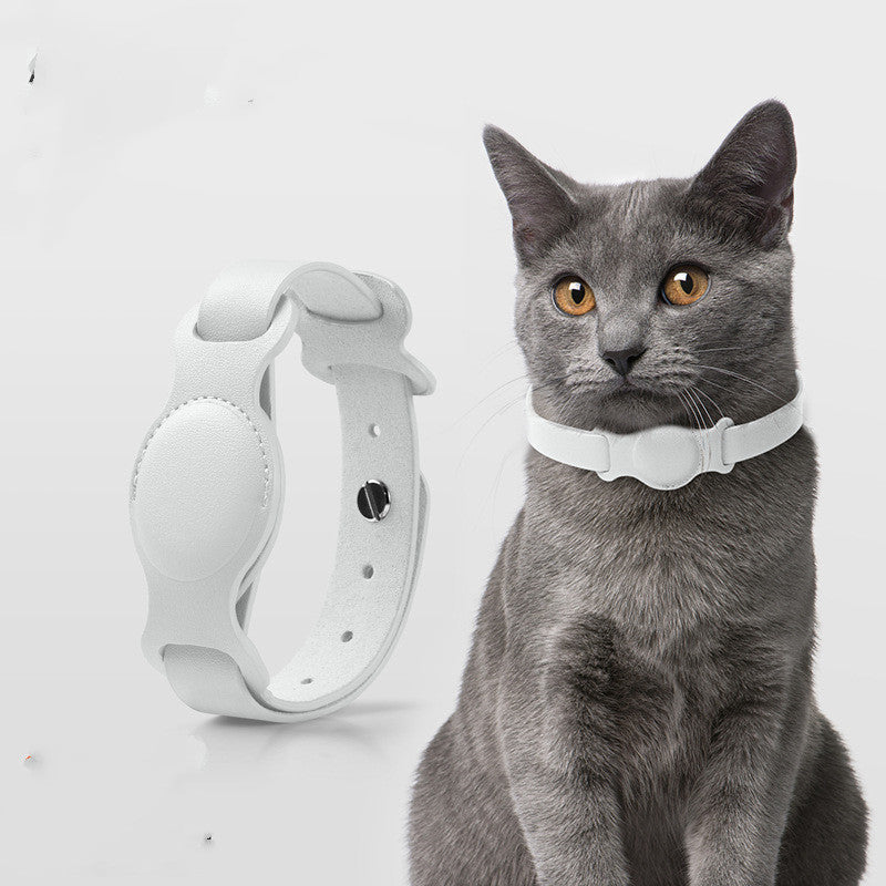 SafeTrack Lederhalsband – mit AirTag-Fach