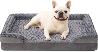 1. KSIIA Orthopädisches Hundesofa mit erhöhtem Rand & Anti-Rutsch-Boden