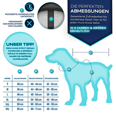 TRESKO® Winter-Hundejacke mit Reflektoren