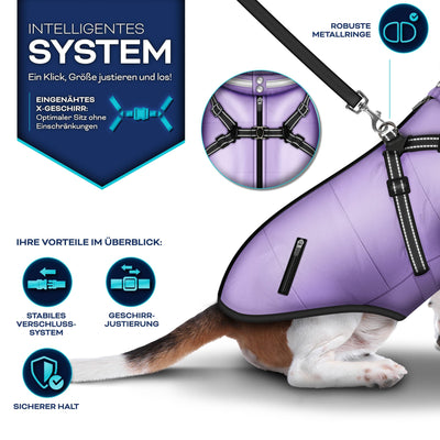 TRESKO® Winter-Hundejacke mit Reflektoren