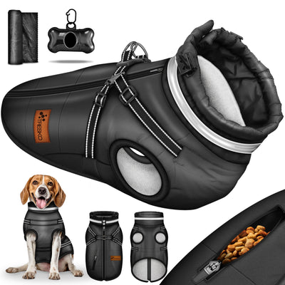TRESKO® Winter-Hundejacke mit Reflektoren