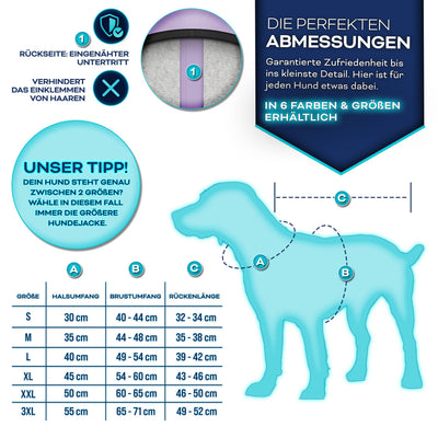 TRESKO® Winter-Hundejacke mit Reflektoren