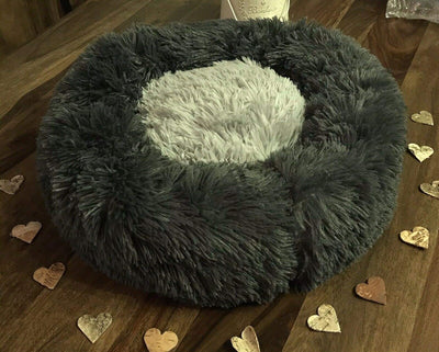 Aldenhoven Goods Plüsch-Hundebett, 40–120 cm, Rundes Katzenbett, Hundekissen.