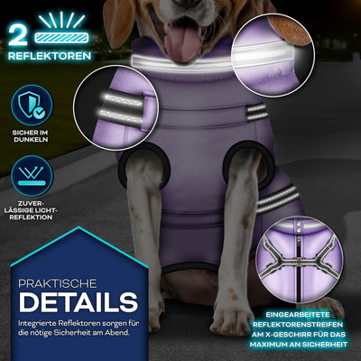 TRESKO® Winter-Hundejacke mit Reflektoren