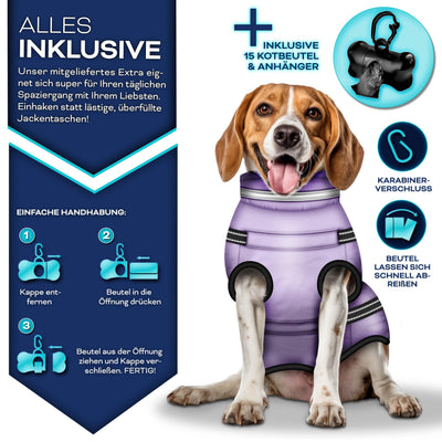 TRESKO® Winter-Hundejacke mit Reflektoren