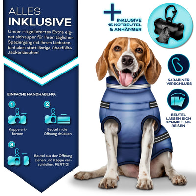 TRESKO® Winter-Hundejacke mit Reflektoren