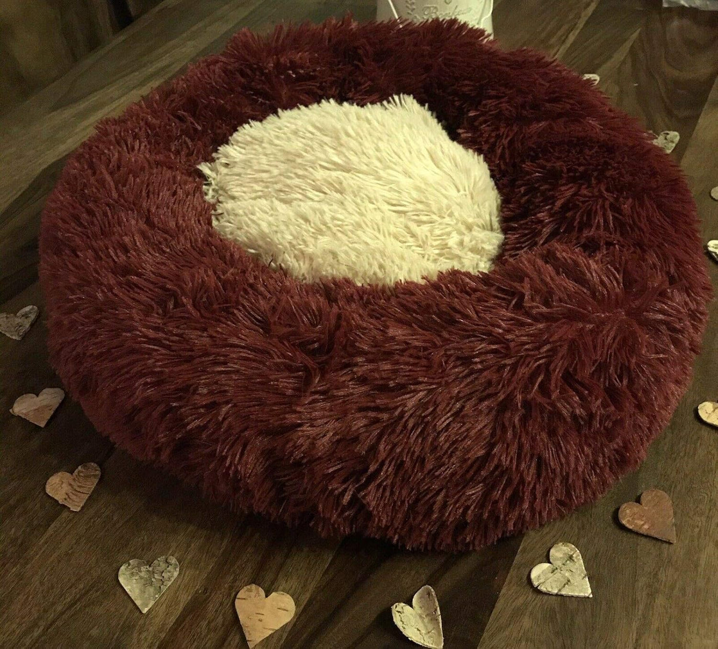 Aldenhoven Goods Plüsch-Hundebett, 40–120 cm, Rundes Katzenbett, Hundekissen.