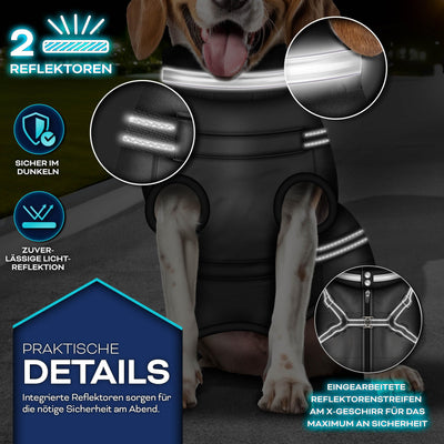 TRESKO® Winter-Hundejacke mit Reflektoren