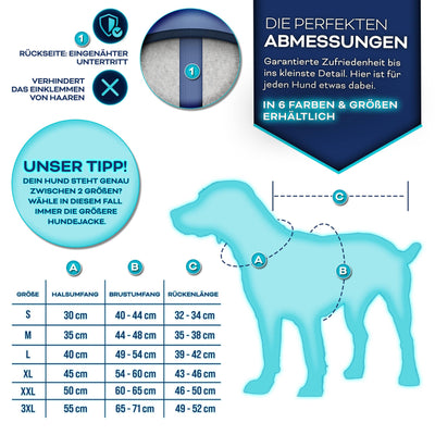 TRESKO® Winter-Hundejacke mit Reflektoren