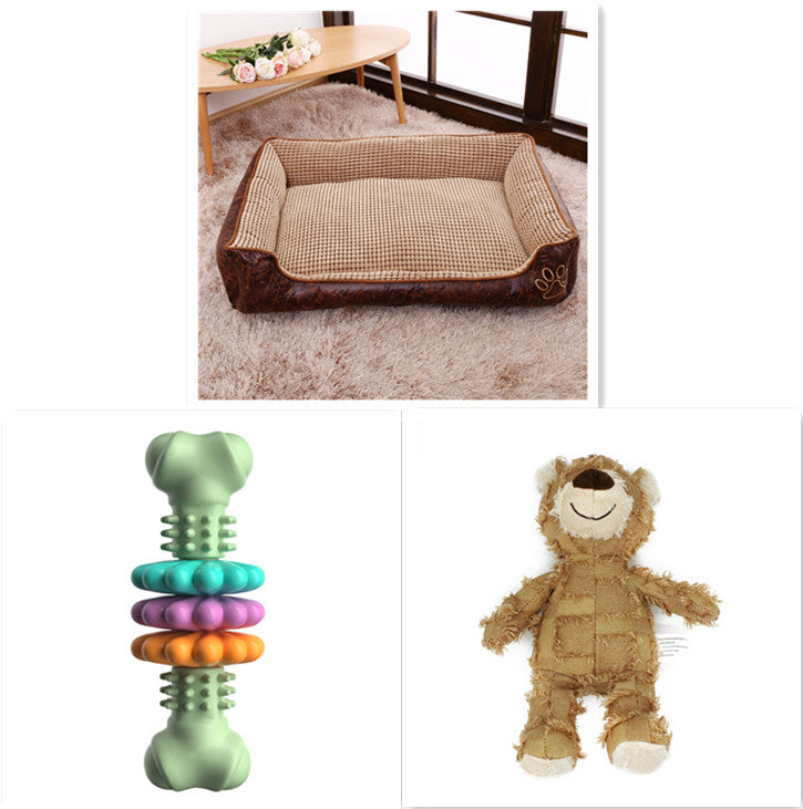 Abnehmbares und waschbares Kornwolle-Haustierbett