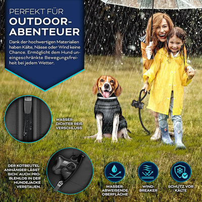 TRESKO® Winter-Hundejacke mit Reflektoren