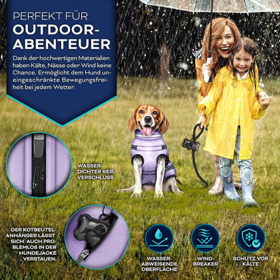 TRESKO® Winter-Hundejacke mit Reflektoren