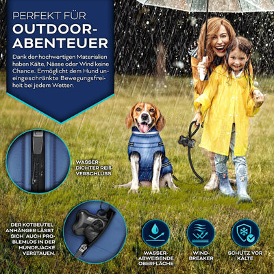 TRESKO® Winter-Hundejacke mit Reflektoren