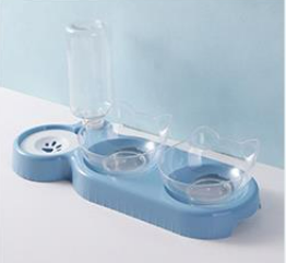 Katzenschale mit Anti-Kipp-Automatik und Trinkbrunnen